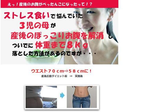 産後お腹ダイエット２ヶ月プログラム お腹がマイナス１２ｃｍ ジョンストン麻依 口コミ